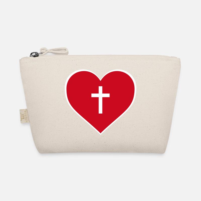 Jesus ist Liebe Herz Bio-Täschchen