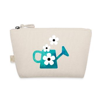 Arrosoir bleu avec des fleurs - Trousse biologique - nature - Devant