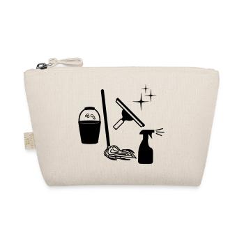 Cleaner window cleaner logo - Organic Pouch - nature - Front