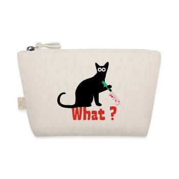Murder cat. funny scary cat - Organic Pouch - nature - Front