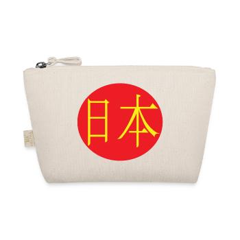 Nihon gelb und rot - Bio-Täschchen - Natur - Vorne