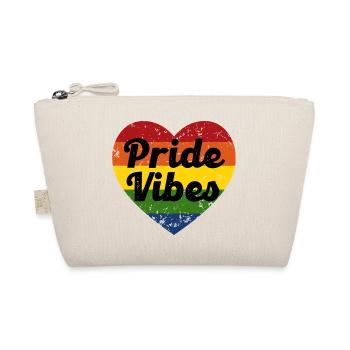 Pride Vibes Heart Design - Organic Pouch - nature - Front