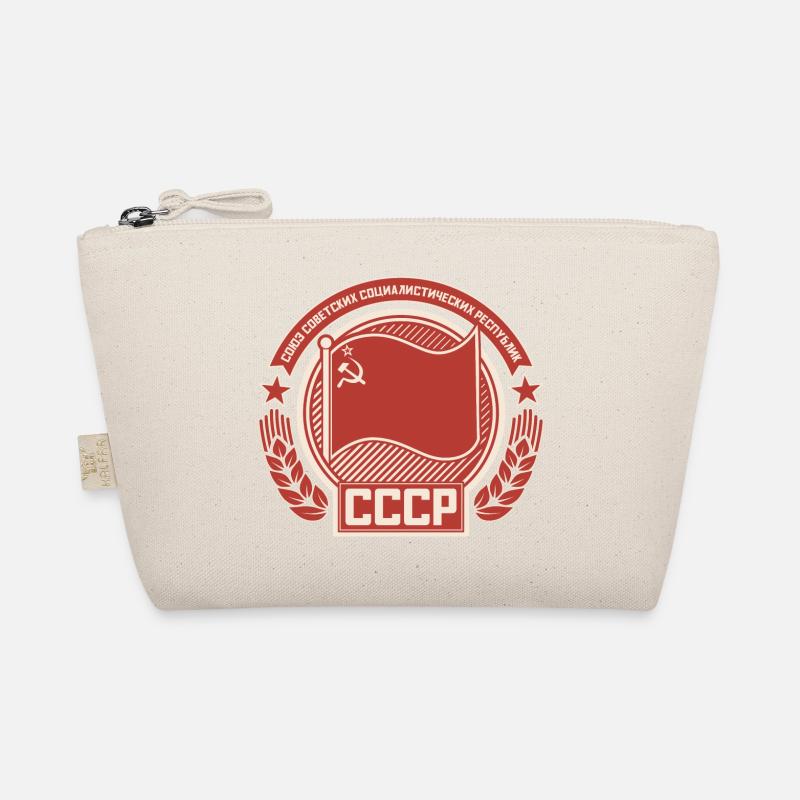 Soviet Emblem Wreath Flag Pattern Organic Pouch