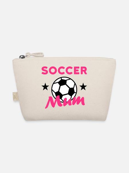 Soccer mum (Sterne, Fußball) - Bio-Täschchen - Natur