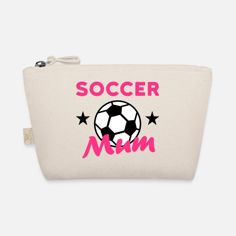Soccer mum (Sterne, Fußball) - Bio-Täschchen - Natur