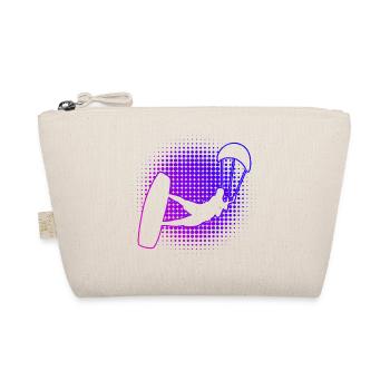 Kiting Kitesurfer Kitesurfing Women Kitesurfing - Organic Pouch - nature - Front