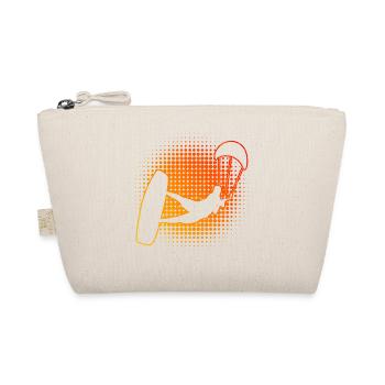 Kite Kitesurfer Men Kitesurfing Kitesurf - Organic Pouch - nature - Front