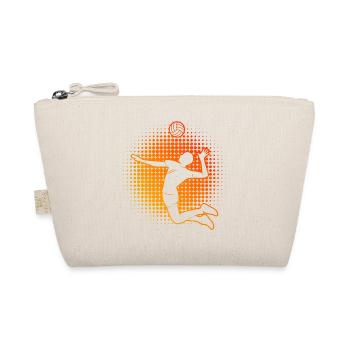 Beach Volley Women's Volleyball Player Beach Volleyba - Organic Pouch - nature - Front