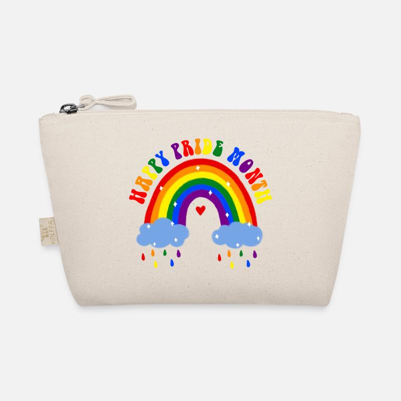 Happy Pride Month LGBT Rainbow - Organic Pouch - nature