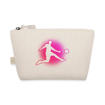 Herren Fussball Damen Fussballspielen Fussballer - Bio-Täschchen - Natur - Vorne