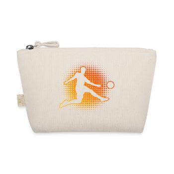Herren Fussballspieler Fussballer Fussballspielen - Bio-Täschchen - Natur - Vorne
