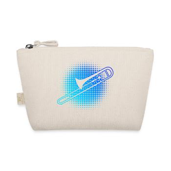 Damen Posaune Blechblasinstrument Posaunisten - Bio-Täschchen - Natur - Vorne