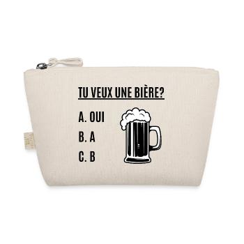 TU VEUX UNE BIÈRE - Trousse biologique - nature - Devant