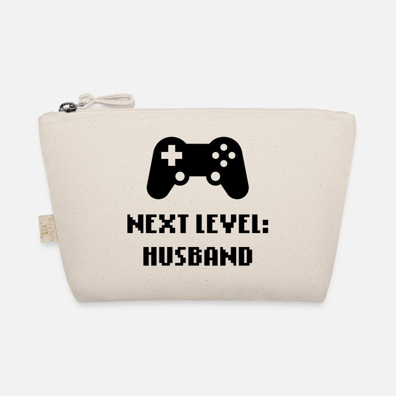 Next Level: Husband (Bräutigam / Hochzeit) Bio-Täschchen