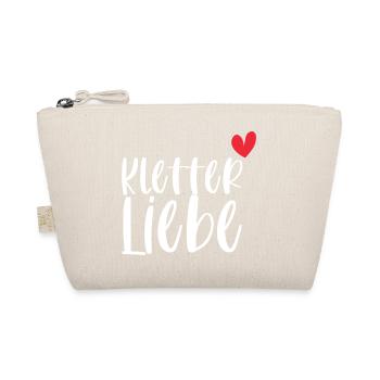 Klettern Kletterliebe Berge Alpen Geschenk - Bio-Täschchen - Natur - Vorne