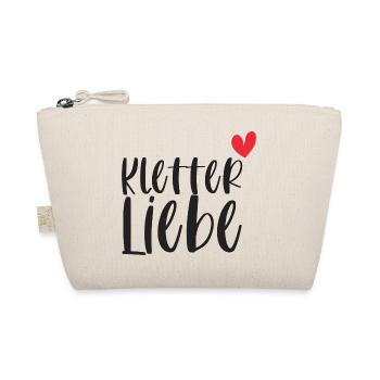 Klettern Kletterliebe Alpen Berge Geschenk - Bio-Täschchen - Natur - Vorne