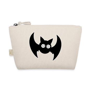 Halloween T-shirt bat spooky cute shirt - Organic Pouch - nature - Front