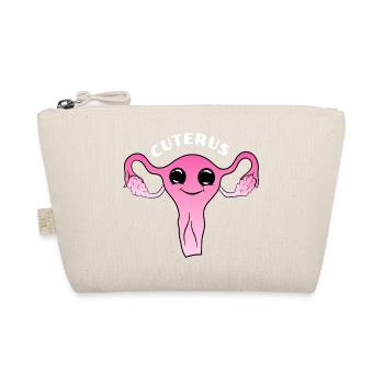 Cute cute uterus - Organic Pouch - nature - Front
