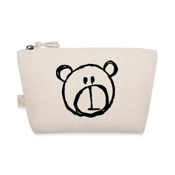 Simple Teddy Bear Drawing Team Teddi - Organic Pouch - nature - Front