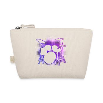 Men's Drummer Women Drummer Drums - Organic Pouch - nature - Front