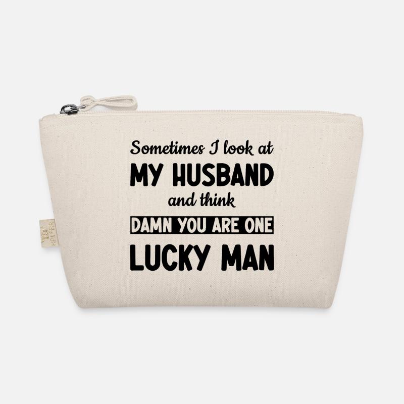 My Husband is one Lucky Man - Funny Organic Pouch