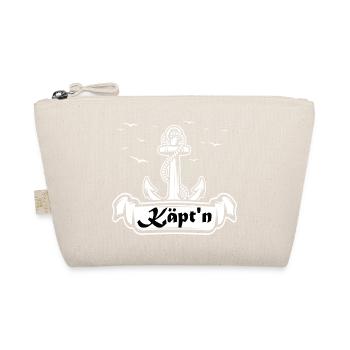 Captain Anchor Seafaring Logo - Organic Pouch - nature - Front