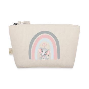 Éléphant et arc-en-ciel - T-shirt enfant - Trousse biologique - nature - Devant