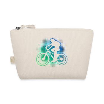 Cycling Cyclists Mountainbike Cycling - Organic Pouch - nature - Front
