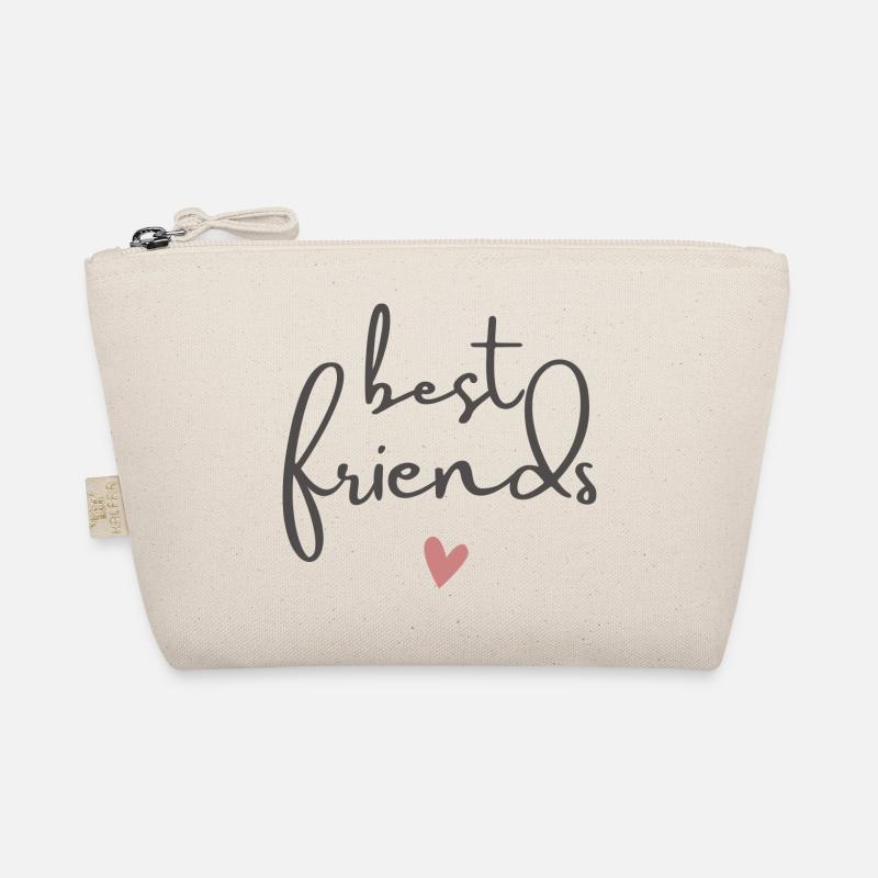 BFF best frieds forever Spruch - Bio-Täschchen - Natur