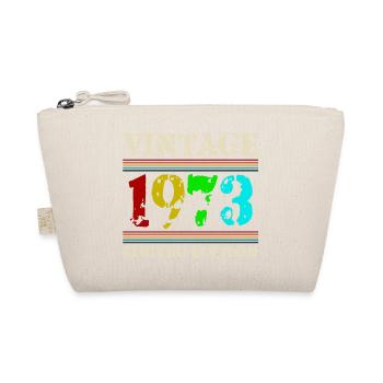 1973 Geburtstag Retro Vintage geboren im Jahr 1973 - Bio-Täschchen - Natur - Vorne