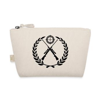 Logo des chasseurs avec deux fusils croisés - Trousse biologique - nature - Devant