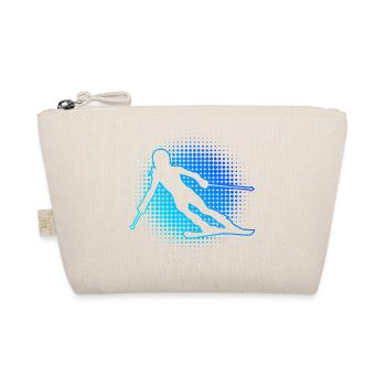 Freestyle skier skier skier winter sports - Organic Pouch - nature - Front