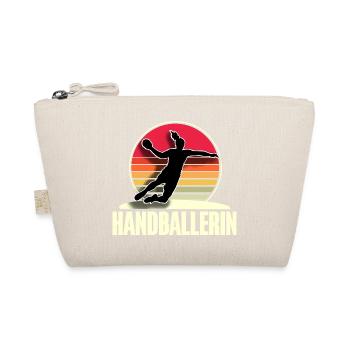 Handball Handballerin Frauen Handball - Bio-Täschchen - Natur - Vorne