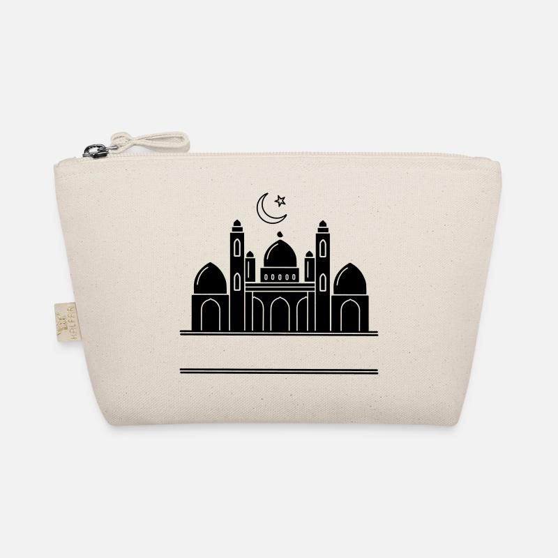 Moschee religiöses Bethaus mit Textleiste Bio-Täschchen