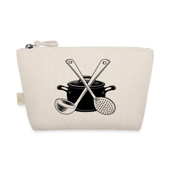 Pan soup spoon and slotted spoon light - Organic Pouch - nature - Front