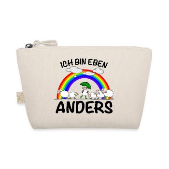 Anders sein Einzigartig - Bio-Täschchen - Natur - Vorne