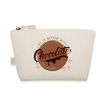 La vie est meilleure avec le chocolat - Chocolate Lover - Trousse biologique - nature - Devant