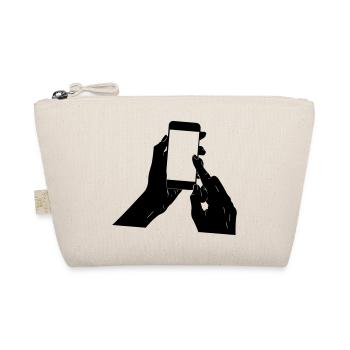 smartphone in your hands - Organic Pouch - nature - Front