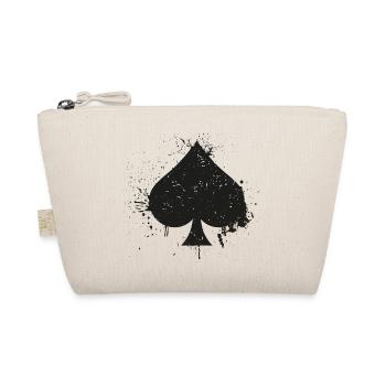 Vintage Spade Poker Game | Card Player - Organic Pouch - nature - Front