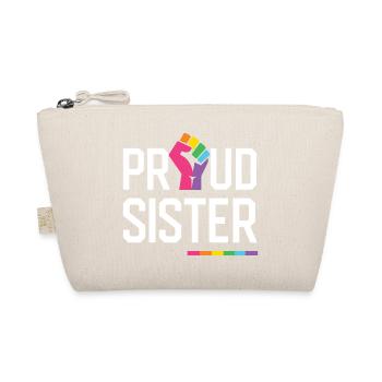 LGBT Pride Month - Proud Sister - Organic Pouch - nature - Front