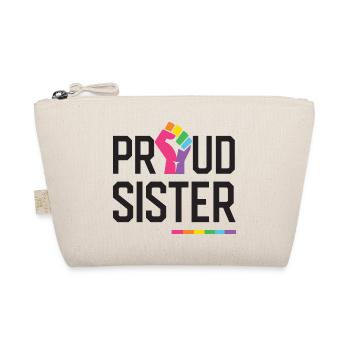 LGBT Pride Month - Proud Sister - Organic Pouch - nature - Front
