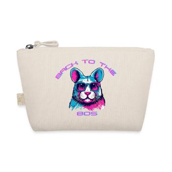 Lässiger Katzen-Return mit Retro-Vibe - Bio-Täschchen - Natur - Vorne