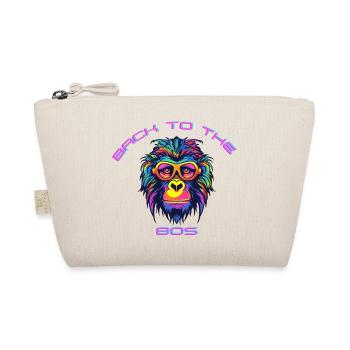 Psychedelischer Gorilla mit Sonnenbrille - Bio-Täschchen - Natur - Vorne