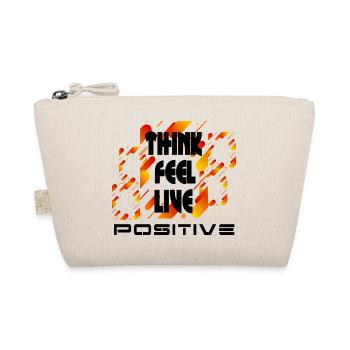Think feel live positive v4 - Organic Pouch - nature - Front