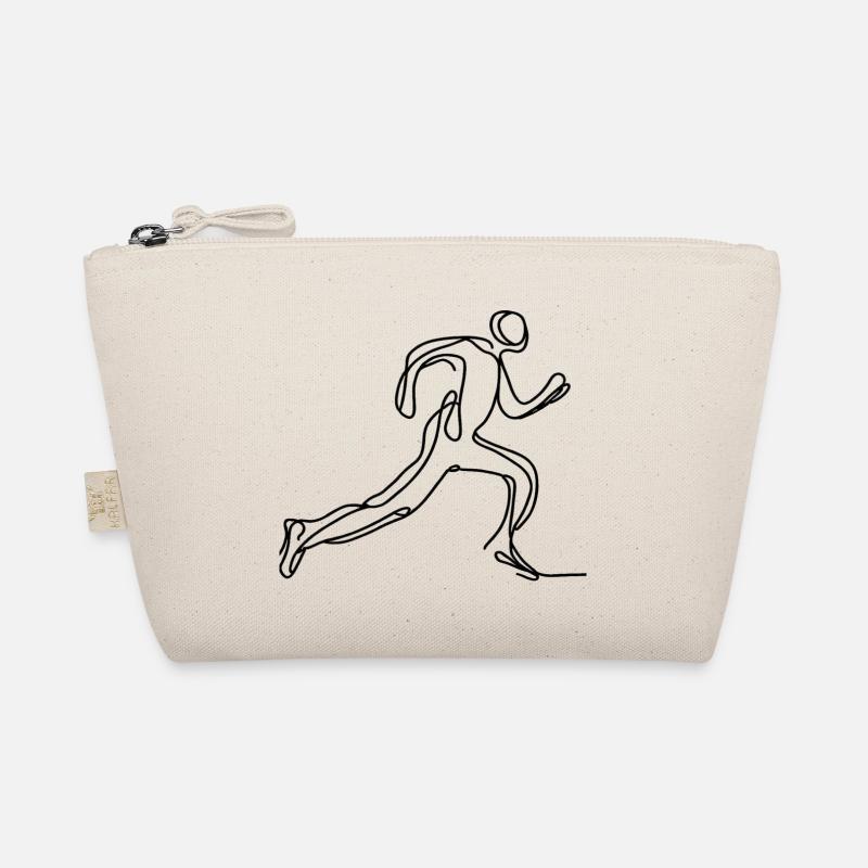 Running One Line Art Bio-Täschchen