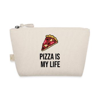 Pizza is my Life - Bio-Täschchen - Natur - Vorne