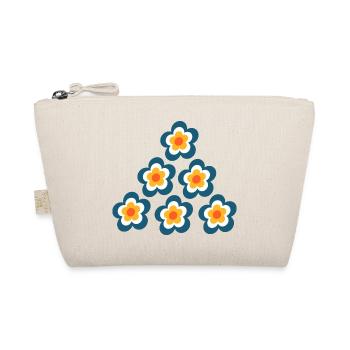 Années 70 Fleur Motif Rétro Hippie Fleurs Puissance - Trousse biologique - nature - Devant