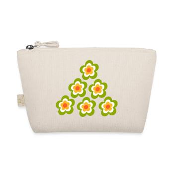 Années 70 Fleur Motif Rétro Hippie Fleurs Puissance - Trousse biologique - nature - Devant