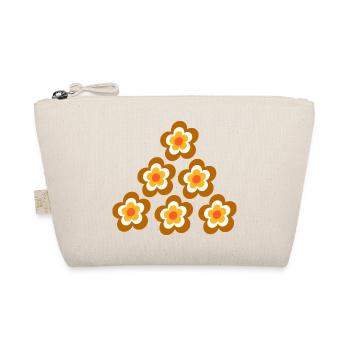 des années 70 fleur motif rétro Hippie fleurs pouvoir - Trousse biologique - nature - Devant