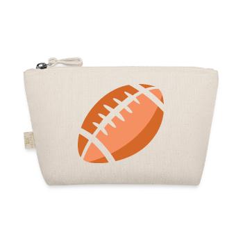 Symbole d’icône de football américain Logo Fan de sport de balle - Trousse biologique - nature - Devant